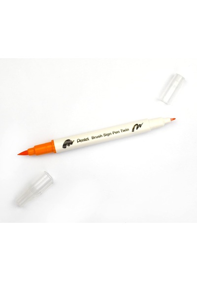 Pentel Brush Sing Pen Twin Çift Taraflı Fırça Uçlu Kalem