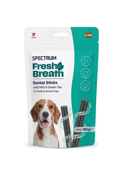 Spectrum Fresh Breath Dental Sticks Naneli Ve Yeşil Çaylı Orta Irk Köpek Ödül Maması 180gr