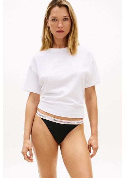 Tommy Hilfiger Kadın 3'lü Tanga Seti Soluk Pembe/keepsake Mavisi/beyaz-16024 Siyah