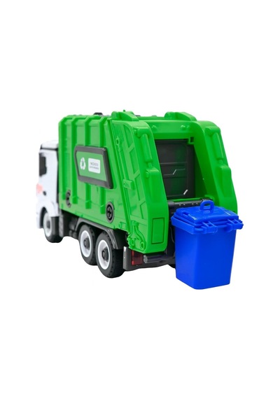 Ctoy Constructo Rc Sök-tak Çöp Kamyonu Usb Şarjlı 1:18 Mühendislik Oyuncak + 2.4 Ghz Kumanda Yeşil