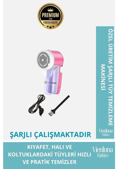 Özel Üretim Şarjlı Kablolu Tüy Temizleme Makinesi Kazak Halı Koltuk Battaniye Çok Renkli