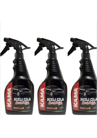 AutoKama Hızlı Cila Seramik Etkili 500Ml 3lü set