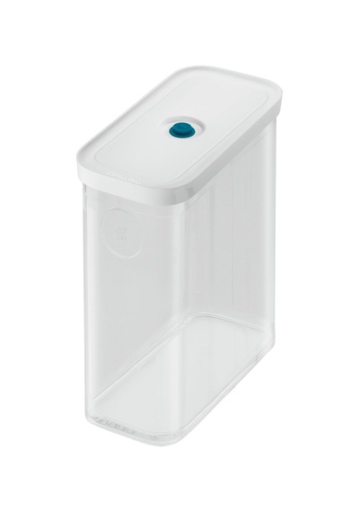 Fresh & Save Cube Vakumlu Saklama Kabı 3m, 21 Santimetre, Şeffaf Akdeniz Mavisi Açık Ahşap