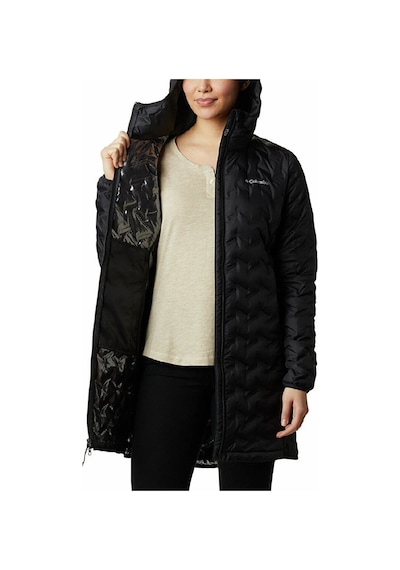 Columbia Delta Ridge Long Down Jacket Kadın Mont Wk0294-010 Siyah