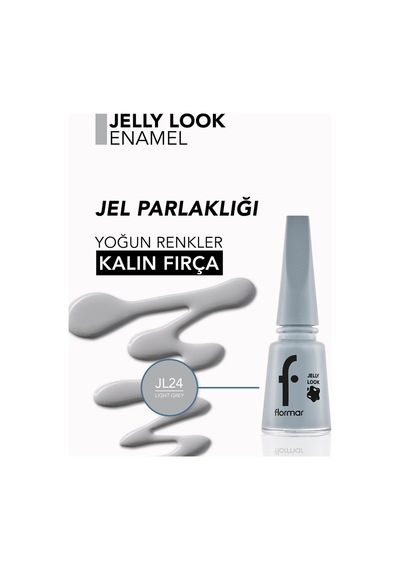 Flormar Oje - Jelly Look Nail Enamel Light Grey 8690604282180