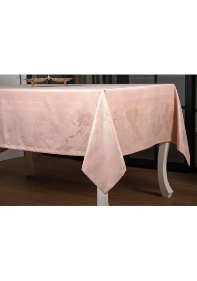 Çınar Lüx Jakar Bambu Kumaş Pudra Masa Örtüsü 160x320 Cm - 1059 Çok Renkli