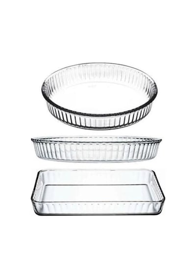Borcam 3 Parça Set Yuvarlak Çiftli + Dikdörtgen Nocolor-e9566245