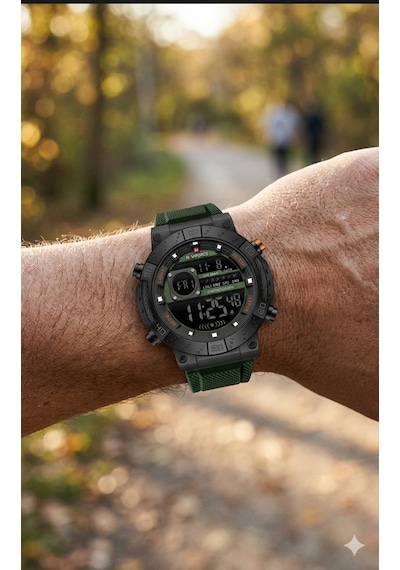 Naviforce Dijital Erkek Kol Saati Alarm Kronometre Çok Renkli