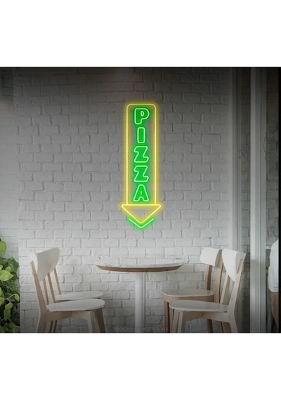 Pizza Yazılı Neon Tabela Yeşil