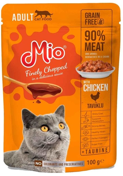 Mio Kedi Yaş Mama Tavuk Etli 100 Gr