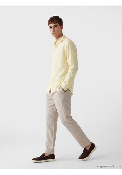 Lcw Vision Sarı Regular Fit Erkek Gömlek