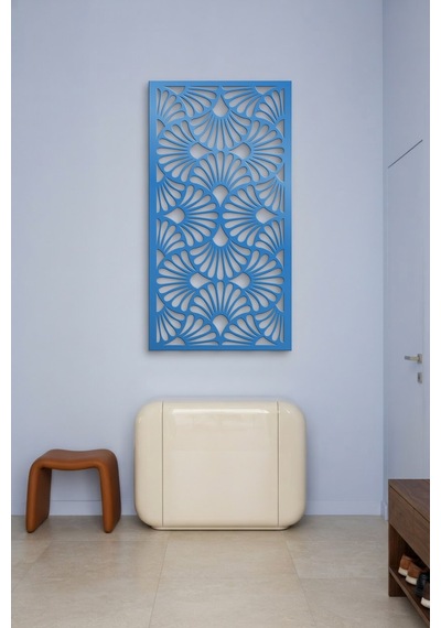 Dekoratif Panel Metal Duvar Tablosu - Duvar Sanatı - Duvar Dekoru - Mavi