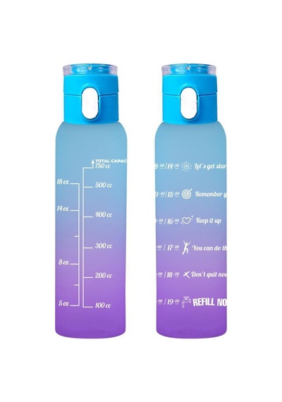 Herevin Matara Çift Renk Boyalı Düğmeli Tüp Mavi 750 ML