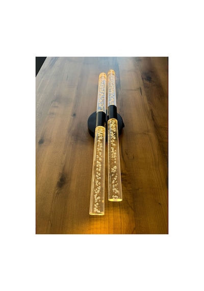 Bubbleflux Dubble Large 51 Cm Modern Tasarım Led Aplik - Duvar Lambası - Siyah - Elektrikli - Günışığı Siyah Elektrikli