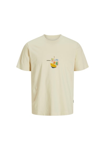 Jack & Jones Jorvarenna Tee Ss Crew Beyaz Erkek Kısa Kol T-shirt Beyaz