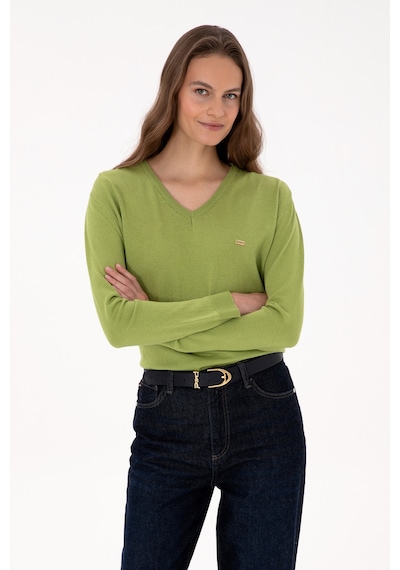 U.s. Polo Assn. Kadın Fıstık Kazak /triko 50313598-vr087 Fıstık