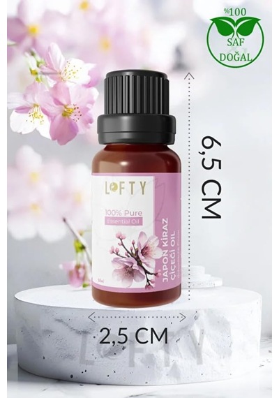 Lofty Japon Kirazı Çiğçeği Saf Uçucu Yağ 10ml -%100 Doğal Esansiyel Yağ Etkileyici Ve Egzotik Oda Kokusu, Buhurdanlık Ve Difüzör Yağı Diğer