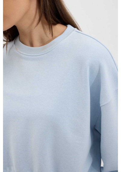 Buly Cozy Bisiklet Yaka Sweatshirt Buz Mavisi