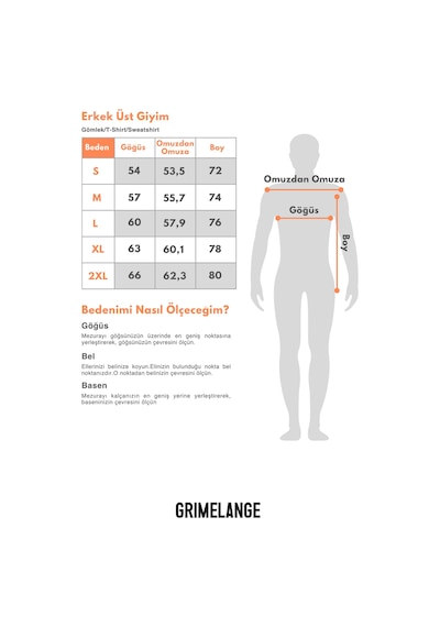 Grımelange Colıbrı  Erkek Ön Arka Baskı Detaylı Oversize Kısa Kollu Bisiklet Yaka Organik Pamuklu Gri T-shirt