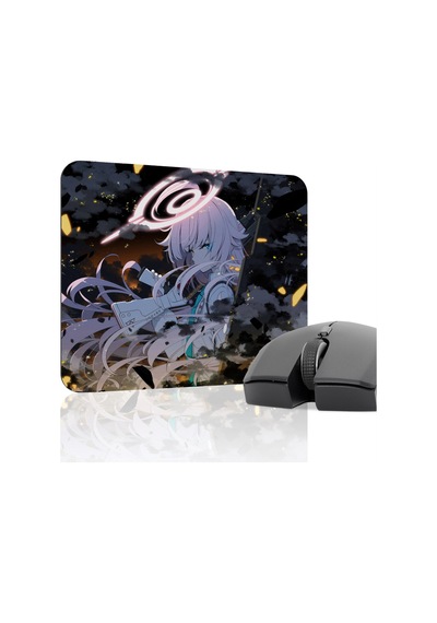 Blue Archive Kaymaz Dikişli Kauçuk Oyuncu Mousepad V3 - 22x18 Gaming Mouse Pad Fare Altlığı