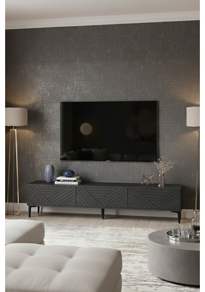 Tsa1804a - Ferro180 Tv Stand, Tv Sehpası Antrasit 180cm Antrasit