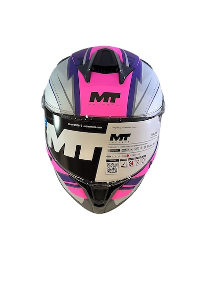 Mt Helmets Targo S Outside C8 Kapalı Motosiklet Kaskı Pembe