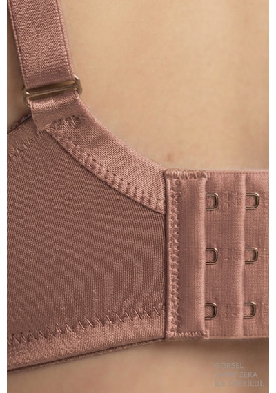 Cottonill Bra - Elvia Büyük Beden Parlak Balensiz Straplez Minimizer Kadın Sütyen 3'lü Paket Çok Renkli