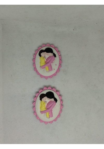 Anne Çocuk Magnet Sarı