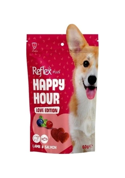 Tr Plus Happy Hour Love Edition Kuzulu Ve Somonlu Köpek Ödül Maması 60 Gr