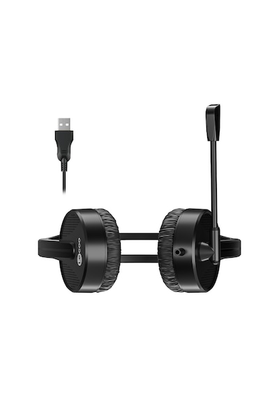 Lecoo HT106 USB Kablolu Mikrofonlu Kulak Üstü Kulaklık Siyah