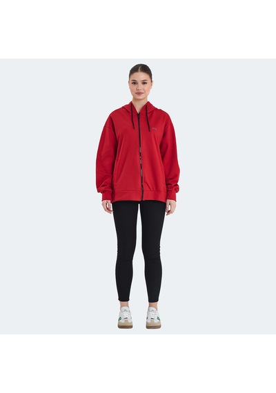 Slazenger KATHLEENA IN Kadın Sweatshirt Kırmızı