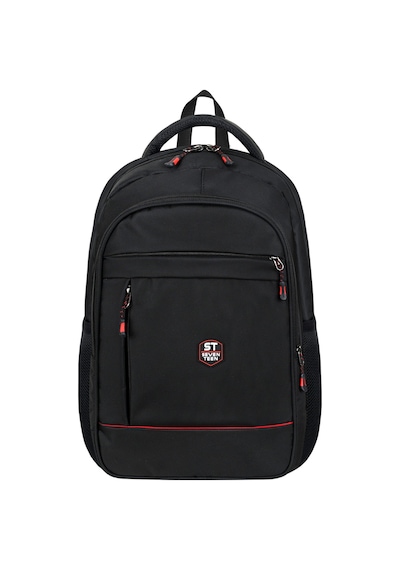 Seventeen Unisex Laptop Bölmeli Suya Dayanıklı 4 Bölmeli Okul, Seyahat Ve Günlük Kullanım Sırt Çantası 4905 Siyah-kırmızı