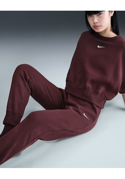 Nike Fz7626-652 Sportswear Phoenix Fleece Normal Belli Kadın Eşofman Altı - Bordo