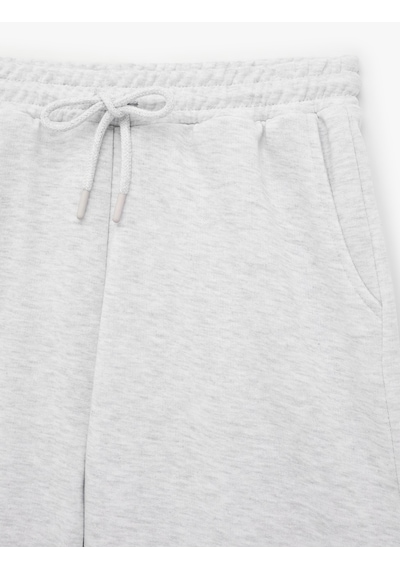Koton Beli Lastikli Pamuk Karışımlı Rahat Kesim Şort Pijama Altı Gri Melanj 7wlk40269mk Koton Beli Lastikli Pamuk Karışımlı Rahat Kesim Şort Pijama Altı Gri Melanj 7wlk40269mk