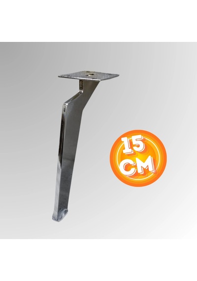 15 Cm Metal Tabanca Ayak Koltuk Ayağı Mobilya Ayağı Ünite Ayağı Konsol Ayağı Puf Berjer Ayağı Krom