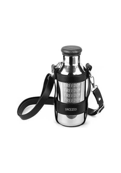 Tantıtonı Okadı Uzun Süzgeçli Askılıklı Paslanmaz Çelik Termos 500 ML Gri