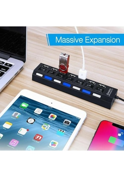 A4874-7 Portlu Usb 2.0 Hub Switch Çoklayıcı Çoğaltıcı