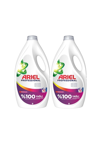 Ariel Professional Sıvı Çamaşır Yıkama Deterjanı Renkliler 70 Yıkama 2 Paketi