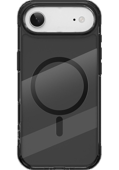 Apple Uyumlu iPhone 17 Air Kılıf M-safe Şarj Özellikli Wiwu Mcc-702 Titanyum Pro Serisi Sert Pc Kapak Siyah Siyah