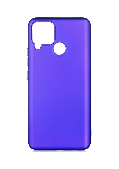 Zore Realme C25 Kılıf Ogaa Premier Silikon Kapak - Saks Mavi