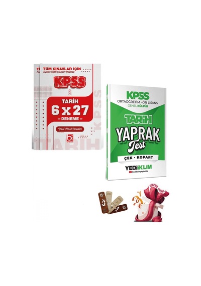 2026 Kpss Lise Ortaöğretim Ön Lisans Tarih Yaprak Test Ve Deneme