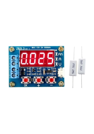 Zb2L3 18650 Lityum Pil Kapasite Ölçer Test Cihazı Deşarj