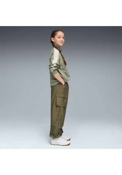 Puma Bowtıque Genç Dokuma Kargo Pantolon 632220 81 Yeşil