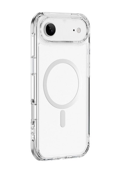 Apple Uyumlu iPhone 17 Air Kılıf M-safe Şarj Özellikli Wiwu Mcc-702 Titanyum Pro Serisi Sert Pc Kapak Şeffaf Şeffaf