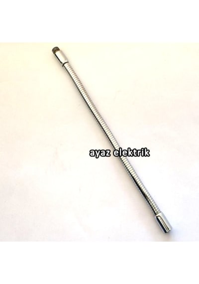 Kıvrımlı Spiral Aplik Ve Masa Lambası Borusu 9 Mm Siyah