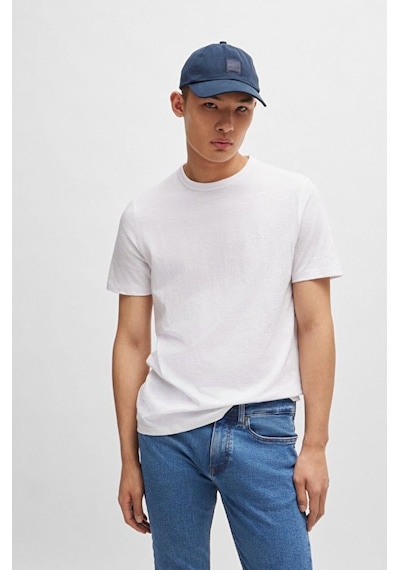 Hugo Boss Erkek T-shırt 50508243-100 50508243-100 Beyaz Beyaz