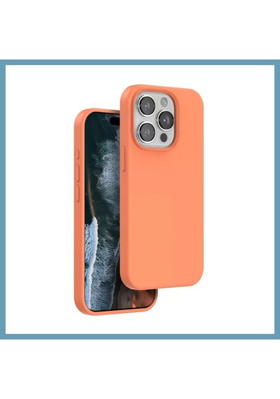 Bezos Venco İphone 14 Pro Max Uyumlu Home Magsafe Kapak - Turuncu Mbt06