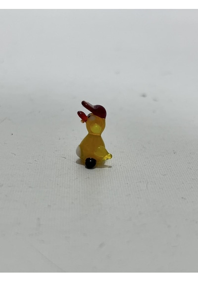 El Yapımı Mini Murano Cam Ördek Biblo A157-02