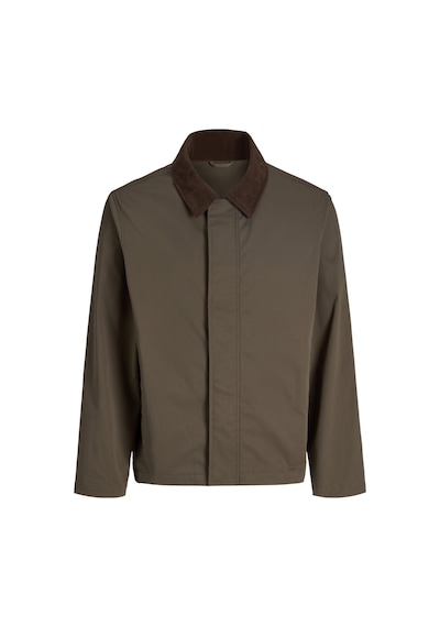 Jack & Jones Erkek Gömlek Yaka Uzun Kollu Ceket - Wolf - 12299081 Canteen