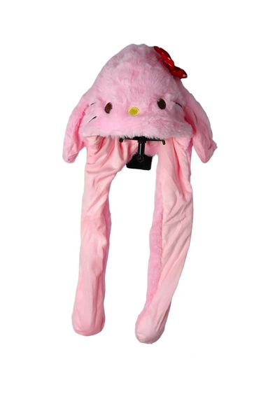 Londonstore Oynar Kulaklı Peluş Panda Figürlü Şapka Sarı